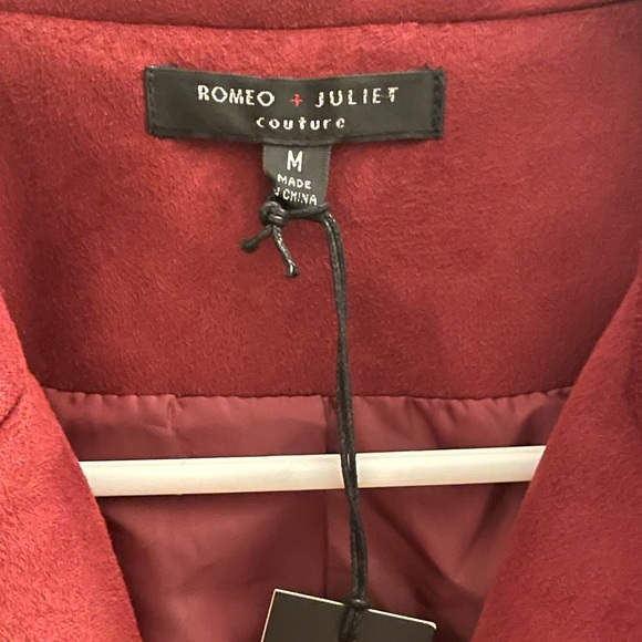 Brand new Romeo & Juliet couture Maroon suede jacket - Picture 3 of 6